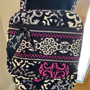 Vera Bradley Black and Pink Cosmetic Bag